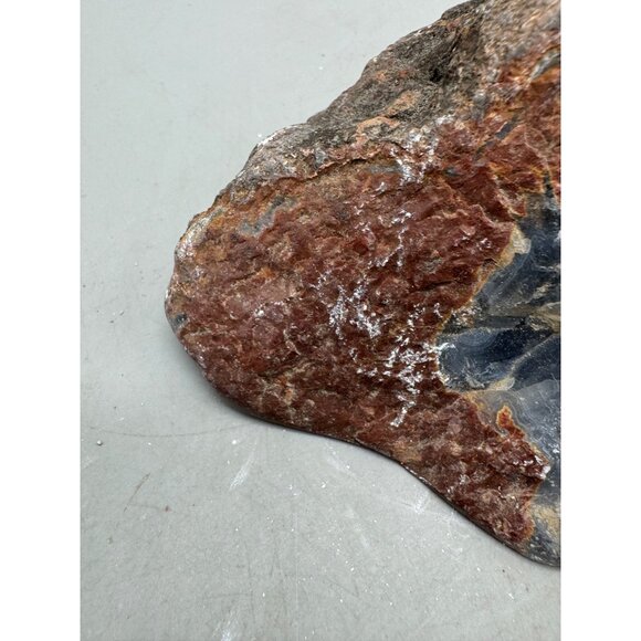 Polished Red Blue Agate Geode Specimen blue 6x4x3" collectable clear brown READ - Picture 10 of 12